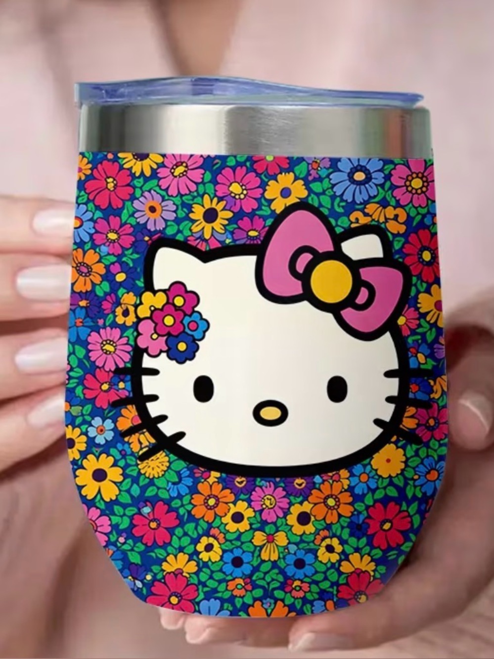 NEW Hello Kitty Floral Tumbler 12oz